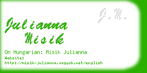 julianna misik business card